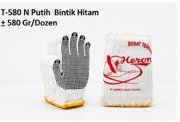 Sarung Tangan Bintik PVC