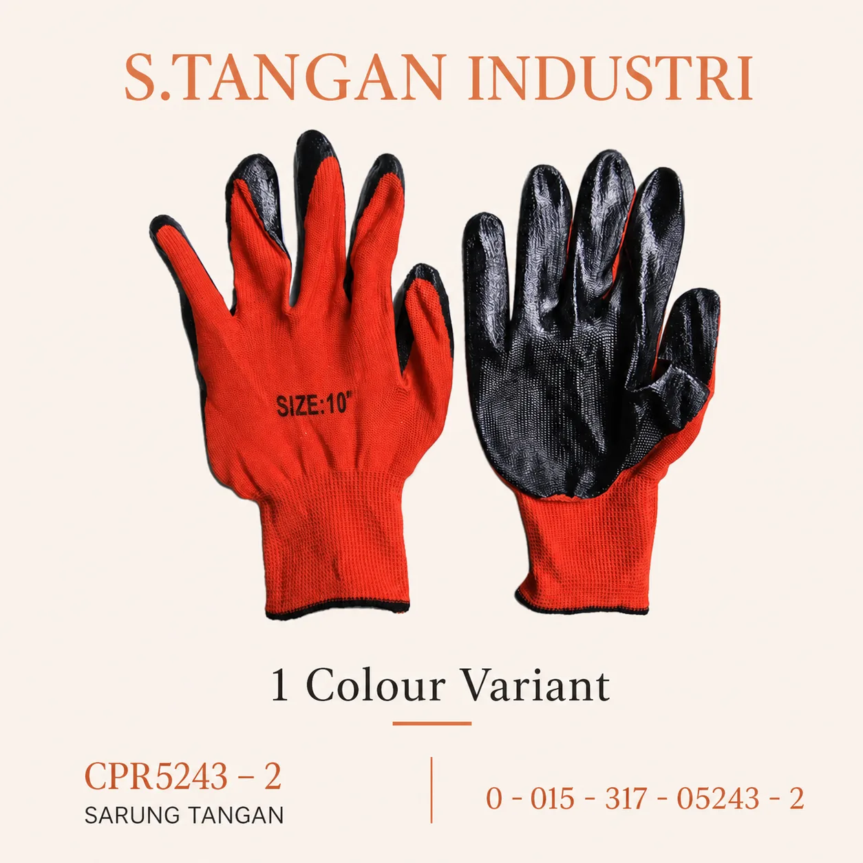 Sarung Tangan Industri CPR5243-2 Merah