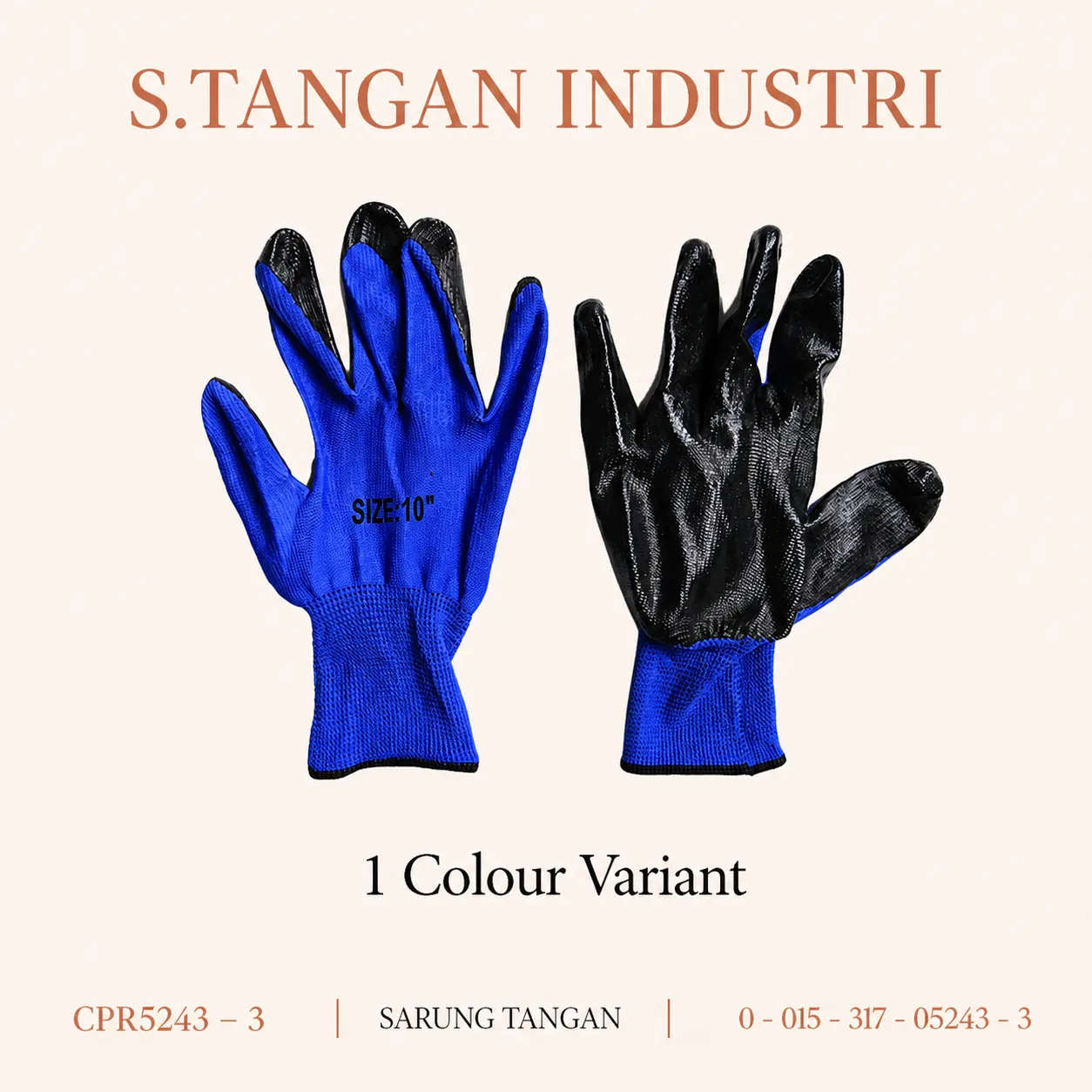 Sarung Tangan Industri CPR5243-3 Biru